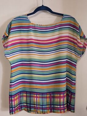 Rachel Zoe Striped Blouse – Size Medium
